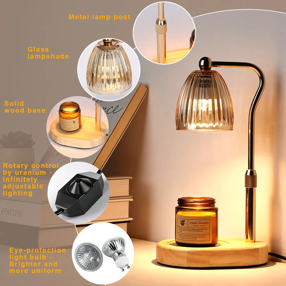 Stripe Candle Warmer Lamp