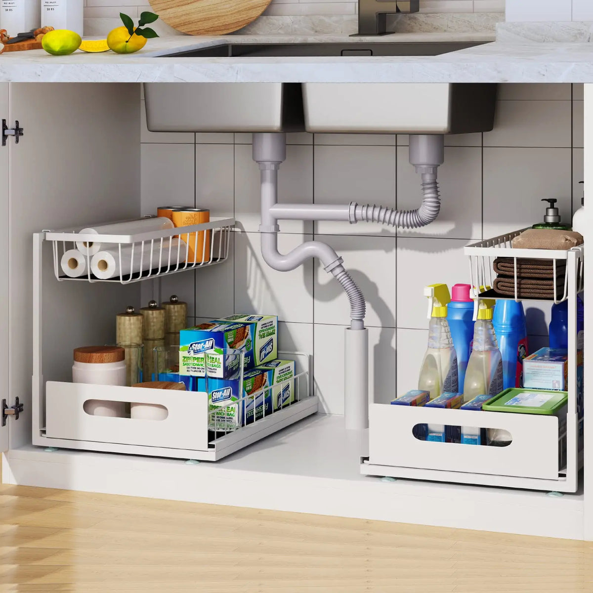 Vèore 2-Tier Under Sink Sliding Organizer -