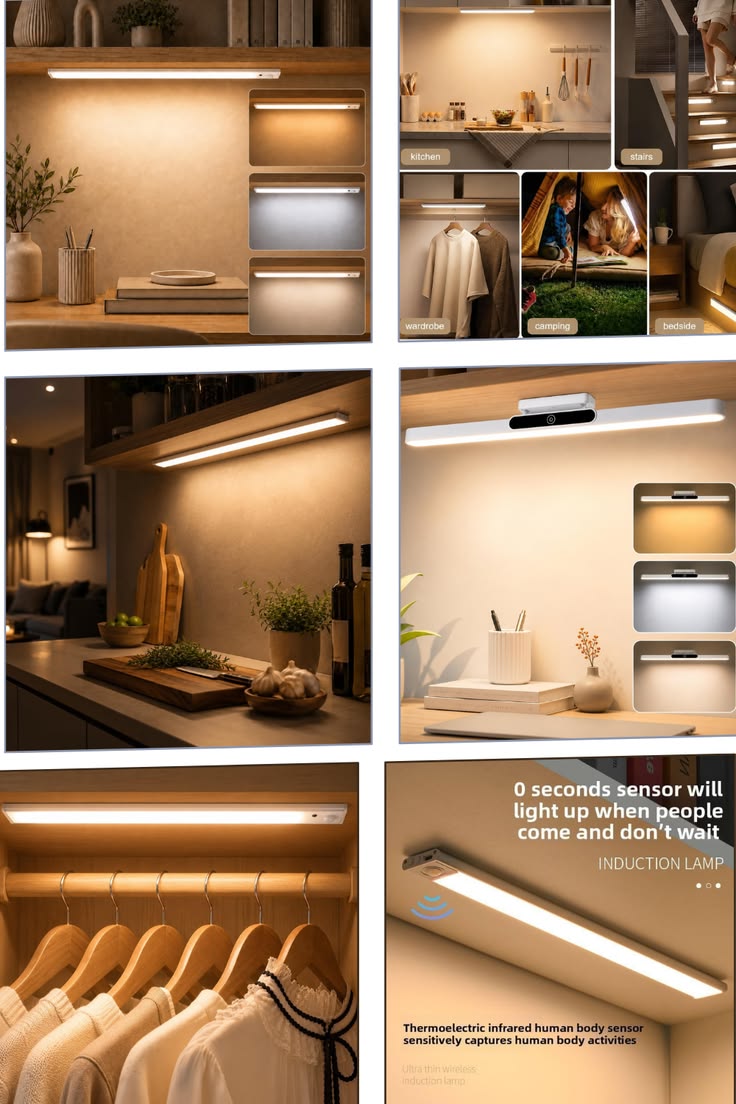 Wireless Motion Sensor LED Light – Smart, Energy-Saving Under-Cabinet & Closet Lighting